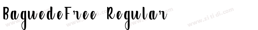 BaguedeFree-Regular字体转换