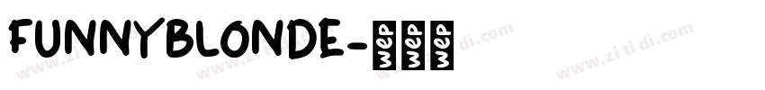 FUNNYBLONDE字体转换