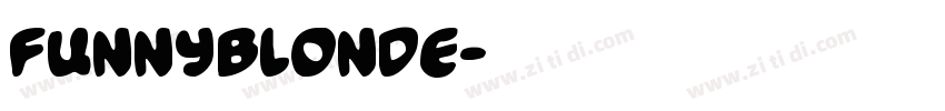 FUNNYBLONDE字体转换