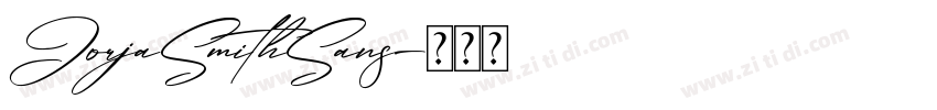 JorjaSmithSans字体转换