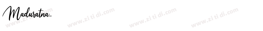 Maduratna字体转换