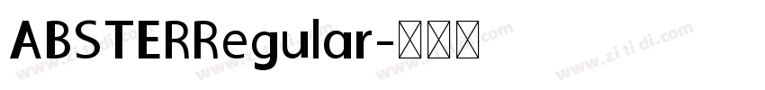 ABSTERRegular字体转换