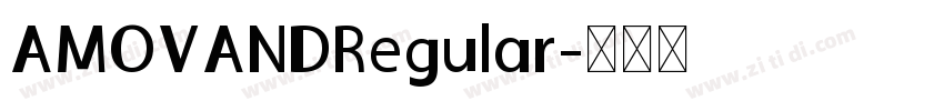 AMOVANDRegular字体转换
