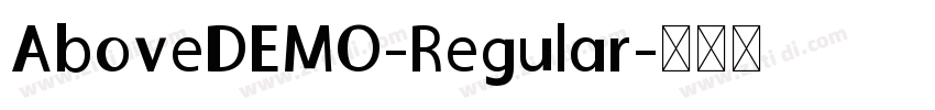 AboveDEMO-Regular字体转换