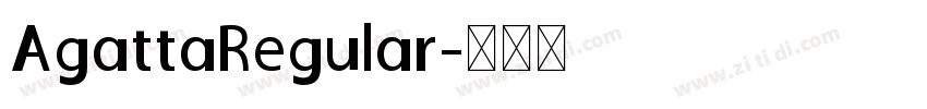 AgattaRegular字体转换