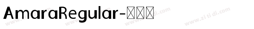 AmaraRegular字体转换