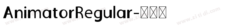 AnimatorRegular字体转换