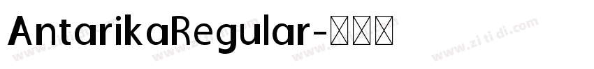 AntarikaRegular字体转换