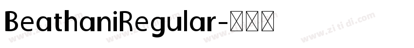 BeathaniRegular字体转换