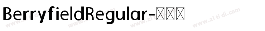 BerryfieldRegular字体转换