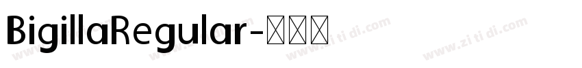 BigillaRegular字体转换