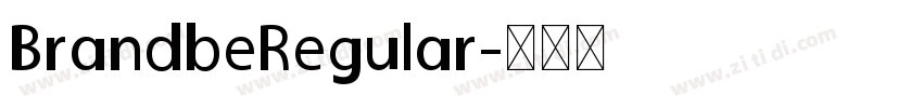 BrandbeRegular字体转换