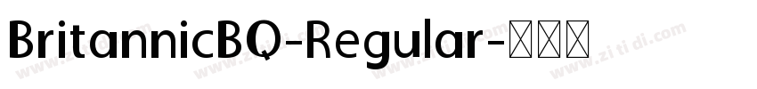 BritannicBQ-Regular字体转换