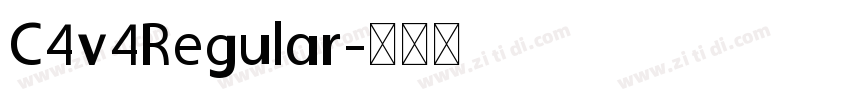 C4v4Regular字体转换