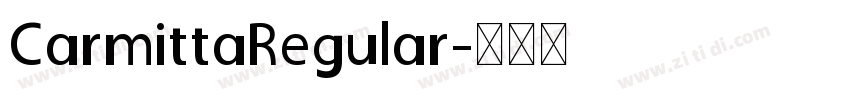 CarmittaRegular字体转换
