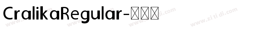 CralikaRegular字体转换