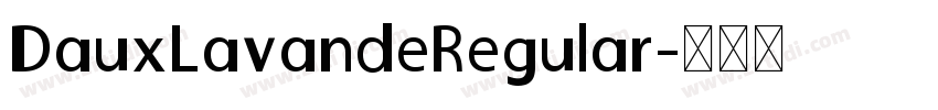DauxLavandeRegular字体转换