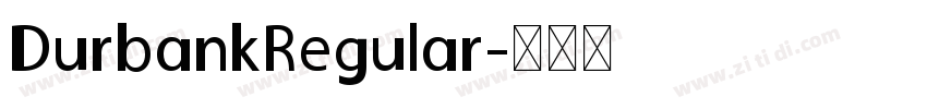 DurbankRegular字体转换