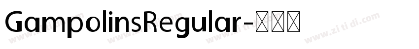 GampolinsRegular字体转换
