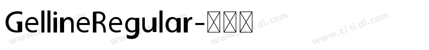 GellineRegular字体转换
