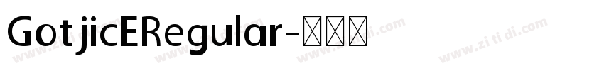 GotjicERegular字体转换