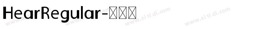 HearRegular字体转换
