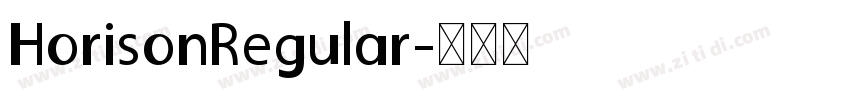 HorisonRegular字体转换