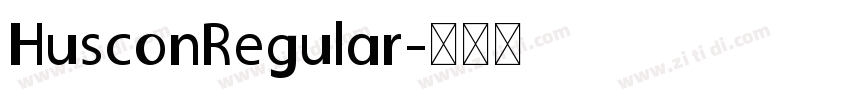 HusconRegular字体转换