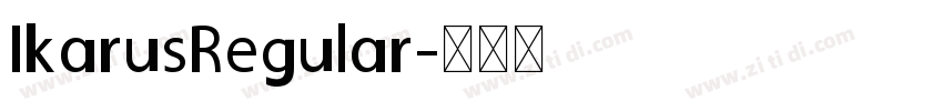 IkarusRegular字体转换