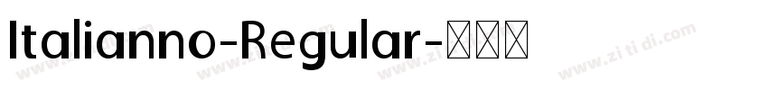 Italianno-Regular字体转换