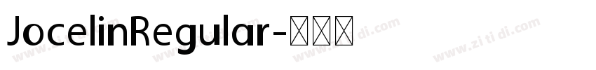 JocelinRegular字体转换