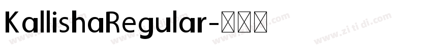 KallishaRegular字体转换
