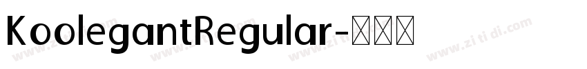 KoolegantRegular字体转换