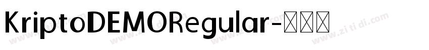 KriptoDEMORegular字体转换