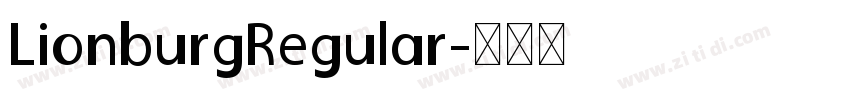 LionburgRegular字体转换