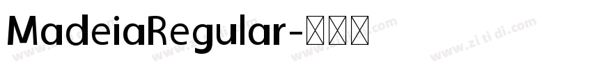 MadeiaRegular字体转换