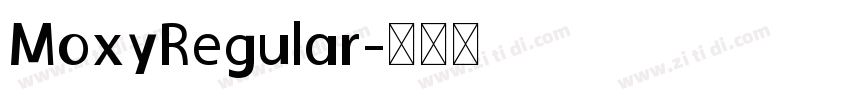 MoxyRegular字体转换