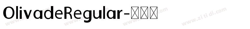 OlivadeRegular字体转换