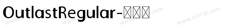 OutlastRegular字体转换