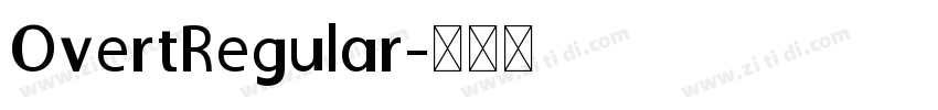 OvertRegular字体转换