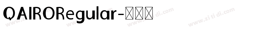 QAIRORegular字体转换