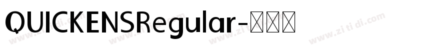 QUICKENSRegular字体转换