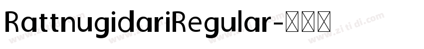 RattnugidariRegular字体转换
