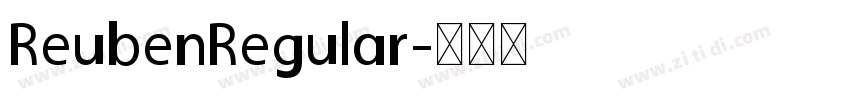 ReubenRegular字体转换