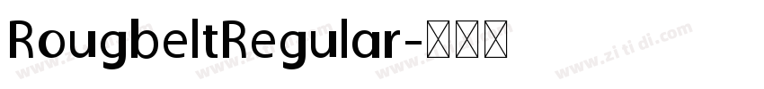 RougbeltRegular字体转换