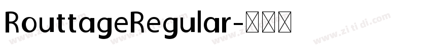 RouttageRegular字体转换