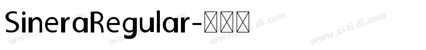 SineraRegular字体转换