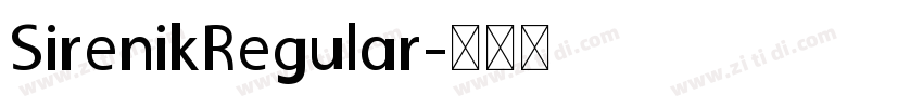 SirenikRegular字体转换