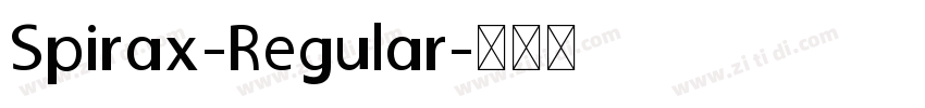 Spirax-Regular字体转换