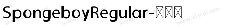 SpongeboyRegular字体转换